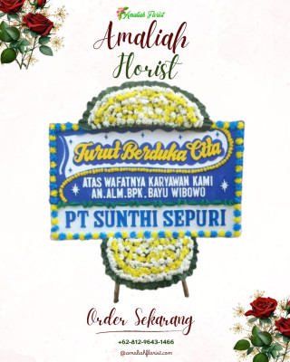 Papan Bunga Duka di Drono